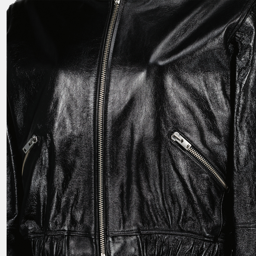 leather jacket, Iro, bomber collar, modern design, Spring-Summer 2025