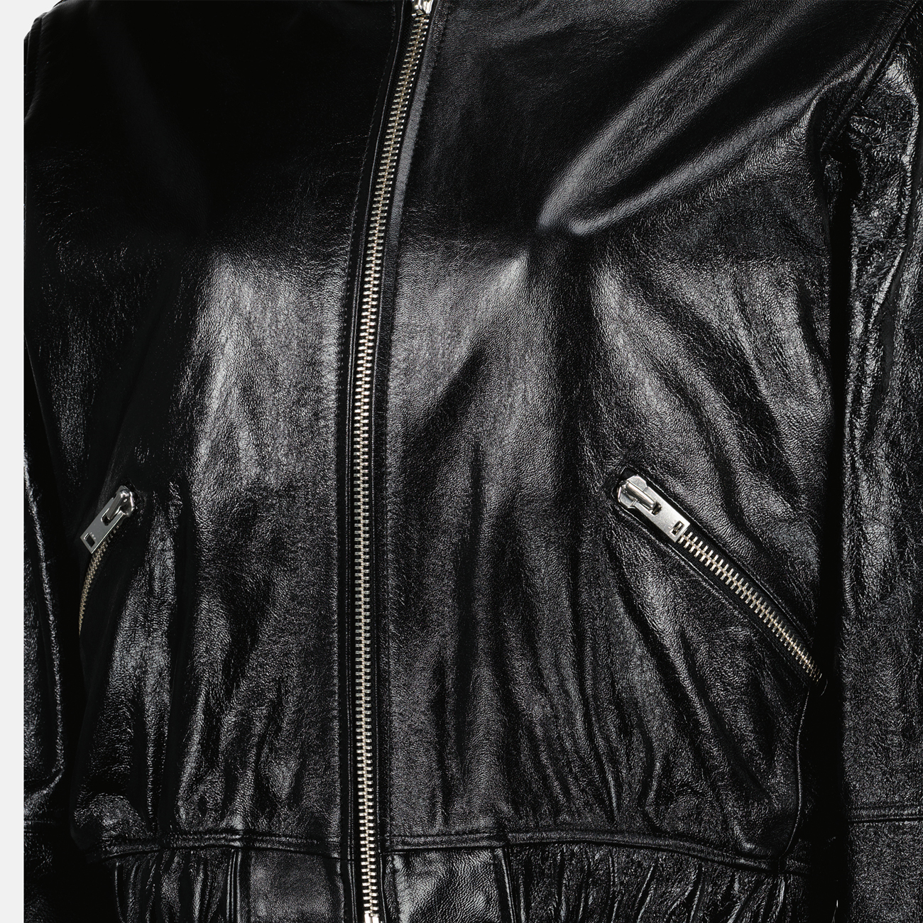 leather jacket, Iro, bomber collar, modern design, Spring-Summer 2025