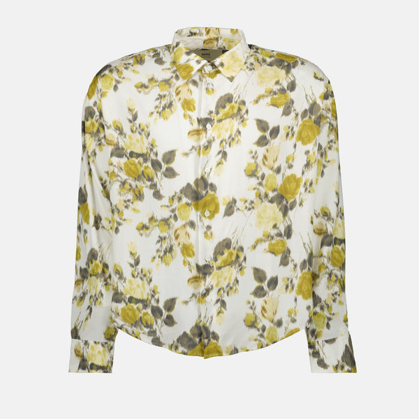 Floral Printed Green Shirt - Ami Paris | WE IN STYLE