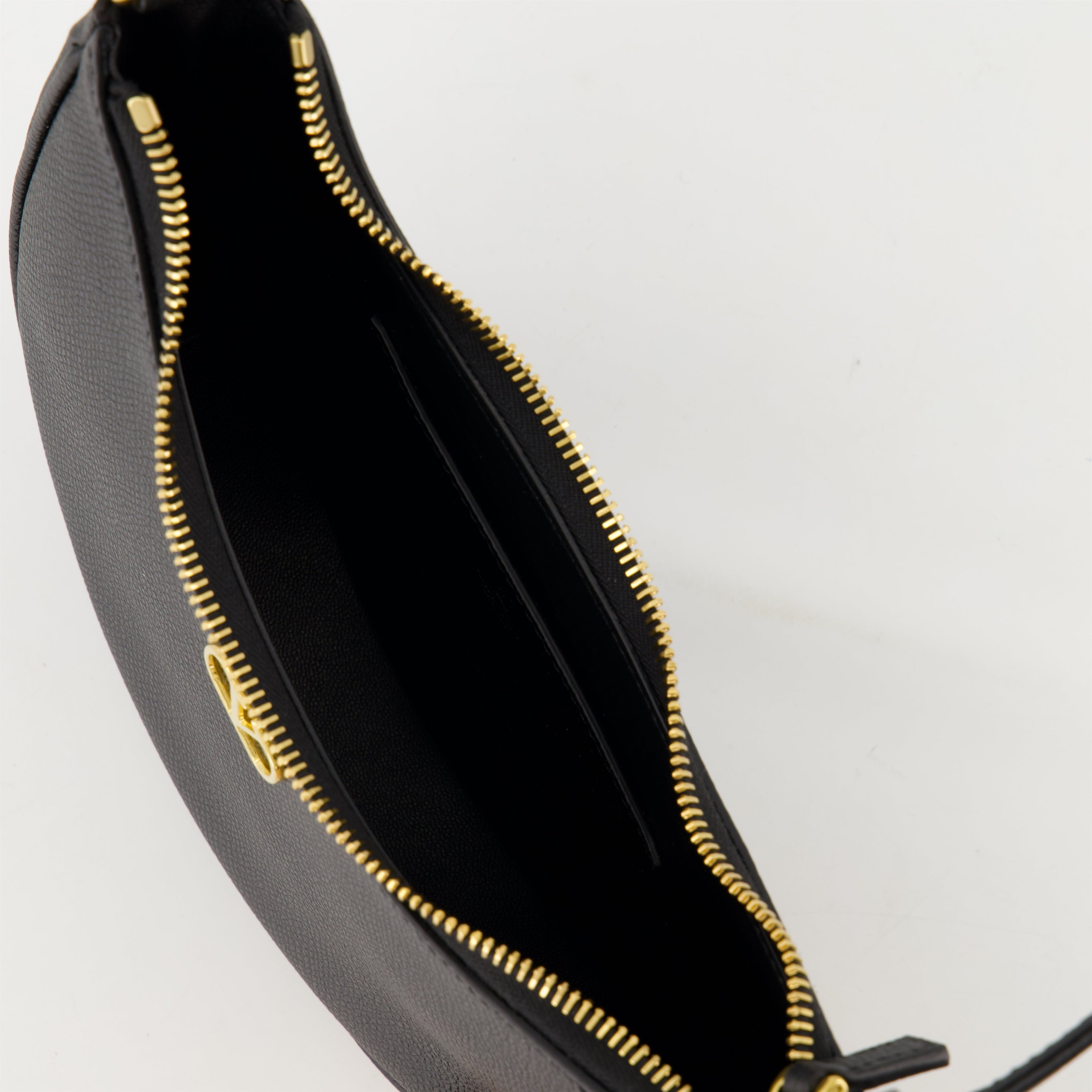 Valentino Garavani Mini Hobo Bag, grained calf leather bag, adjustable shoulder strap, VLogo Signature, modern handbag