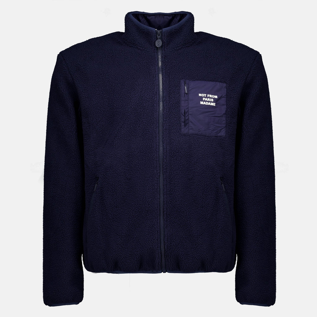Giacca Sherpa con Zip Drôle de Monsieur