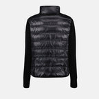 Bi-material black jacket