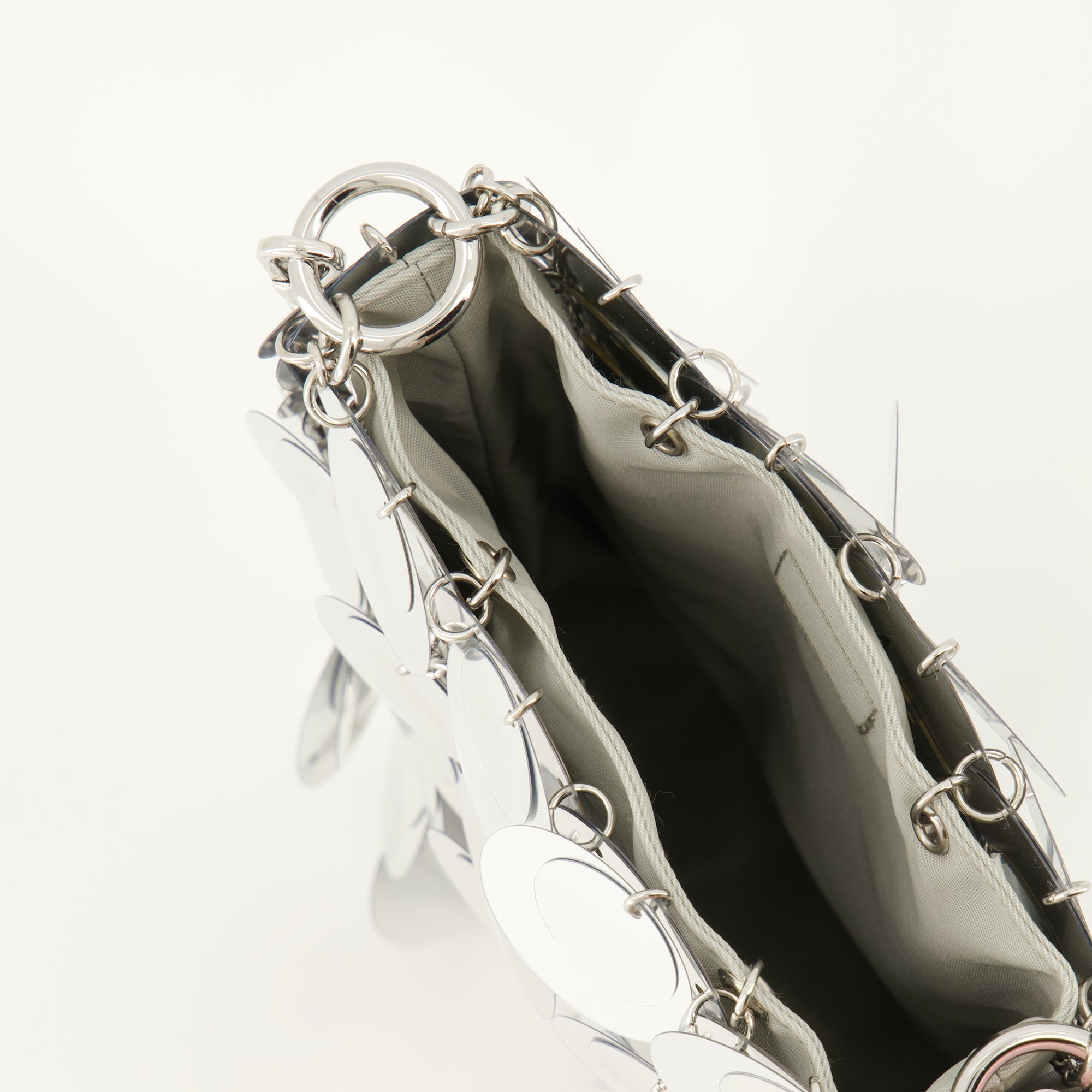 le sac sparkle mini argente rabanne women 15518545641852