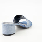 Image of Denim 4G Heeled Sandals by Givenchy for Women - Season Spring-Summer 2025 - Back View