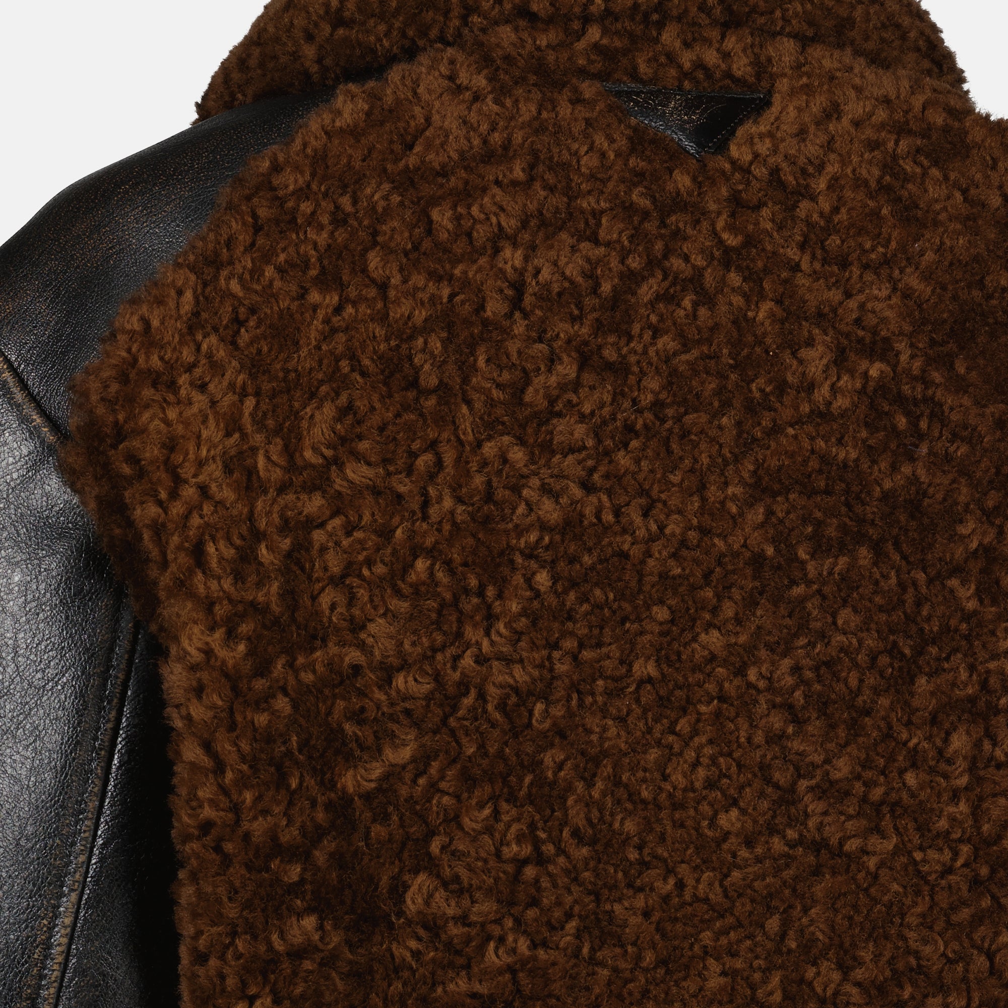 Prada jacket, black leather jacket, wool blend outerwear, Autumn-Winter 2025, elegant outerwear