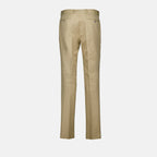 アレキサンダー・マックイーンのメンズベージュストレートチノパンツの画像 - シーズン春夏2023 - 製品詳細ビュー1