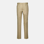 アレキサンダー・マックイーンのメンズベージュストレートチノパンツの画像 - シーズン春夏2023 - 前面ビュー