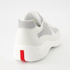 Image of Prada America's Cup Sneakers by Prada for Men - Season Autumn-Winter 2025 - Back View