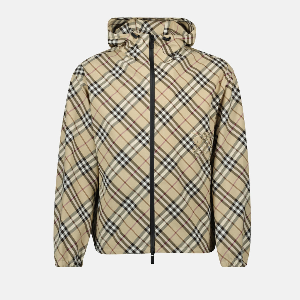 windbreaker, plaid jacket, men's outerwear, casual coat, Burberry fashion