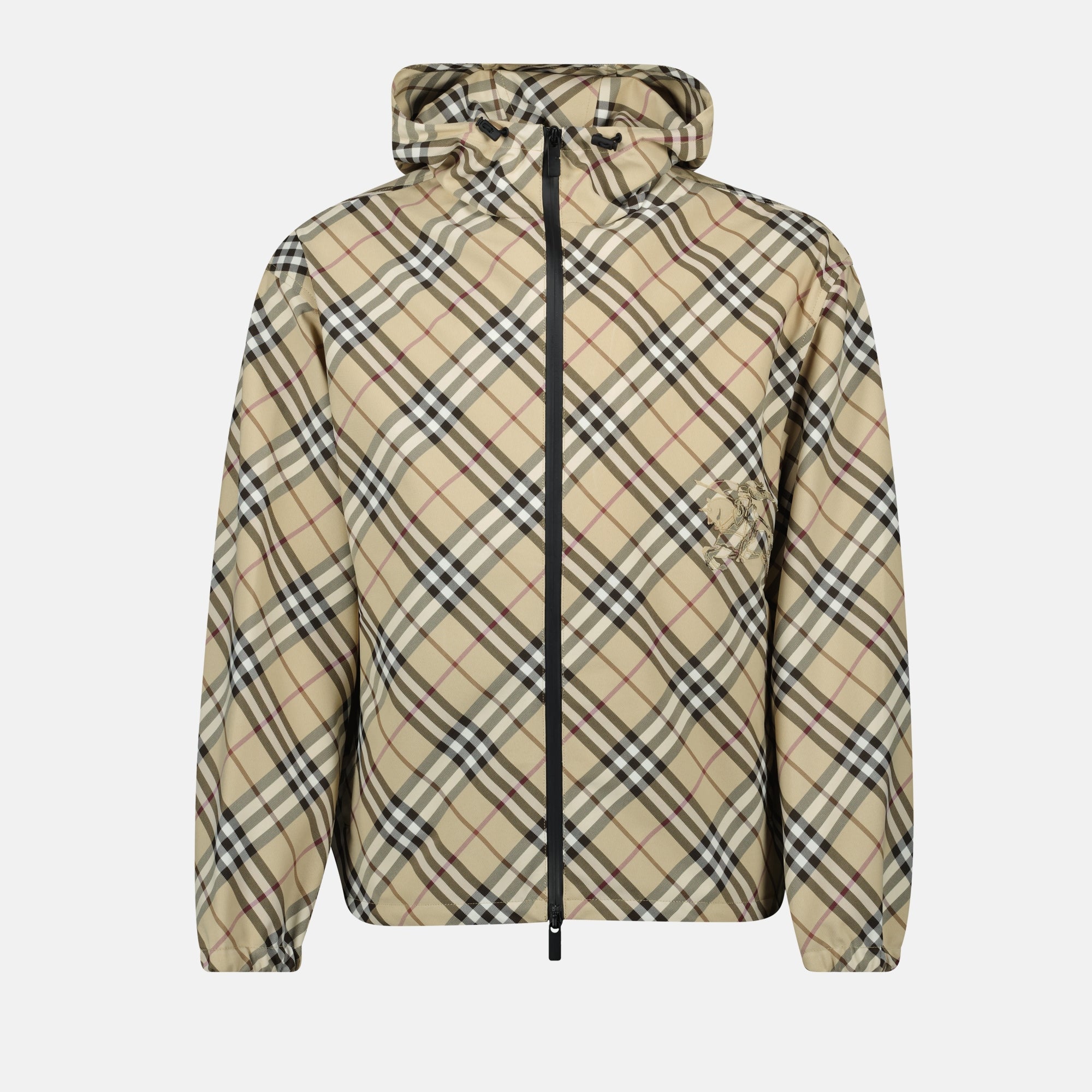 windbreaker, plaid jacket, men's outerwear, casual coat, Burberry fashion