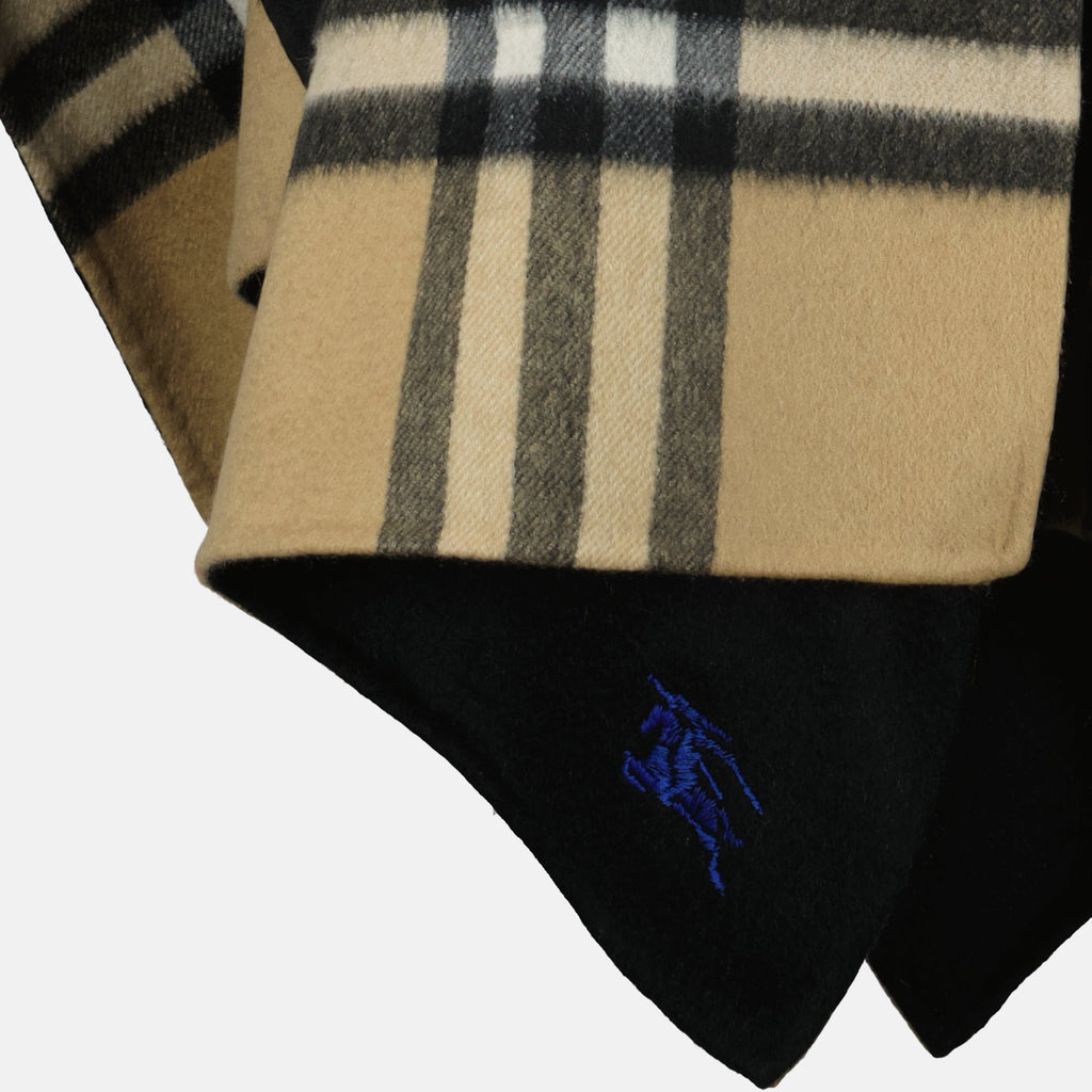 Burberry coat, cashmere outerwear, mid-length coat, check design, unisex fashion