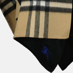 Burberry coat, cashmere outerwear, mid-length coat, check design, unisex fashion