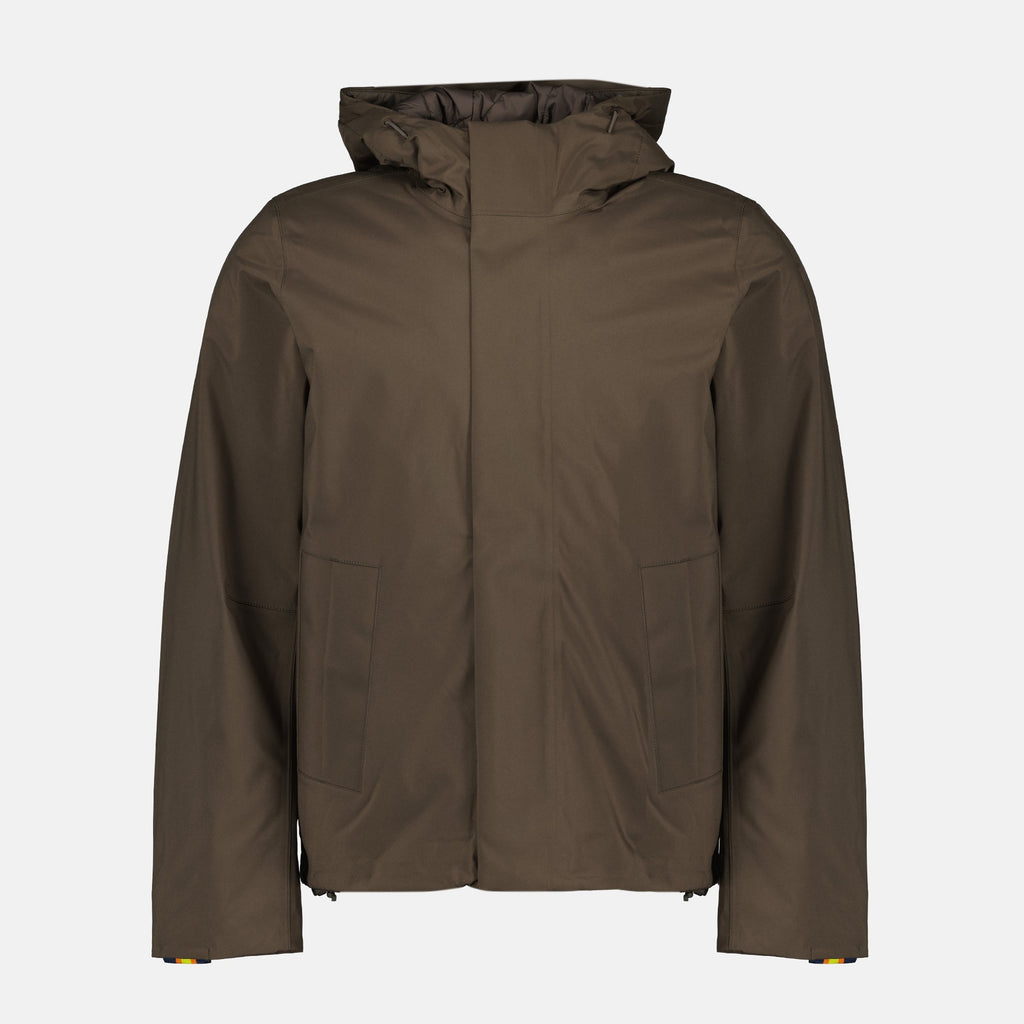 K-Way jacket, bonded jacket, water-repellent jacket, windproof outerwear, men's fashion