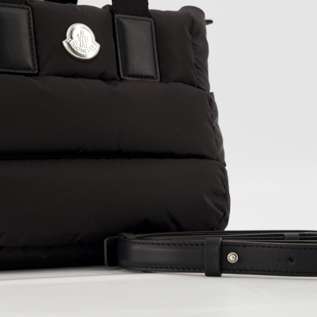 Caradoc bag, black nylon bag, designer handbag, quilted bag, women's accessory