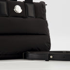 Caradoc bag, black nylon bag, designer handbag, quilted bag, women's accessory