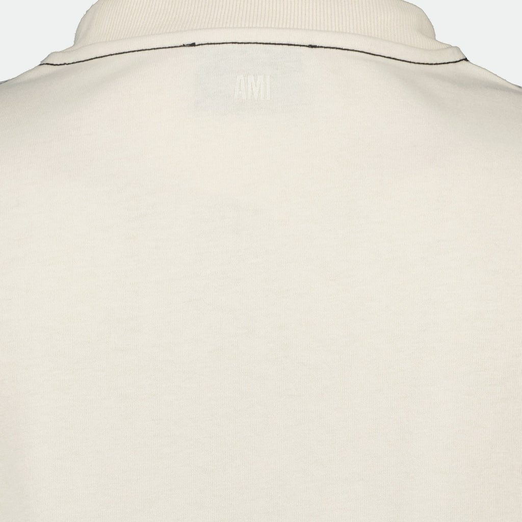 Ami T-shirt, beige shirt, men's fashion, cotton top, casual wear