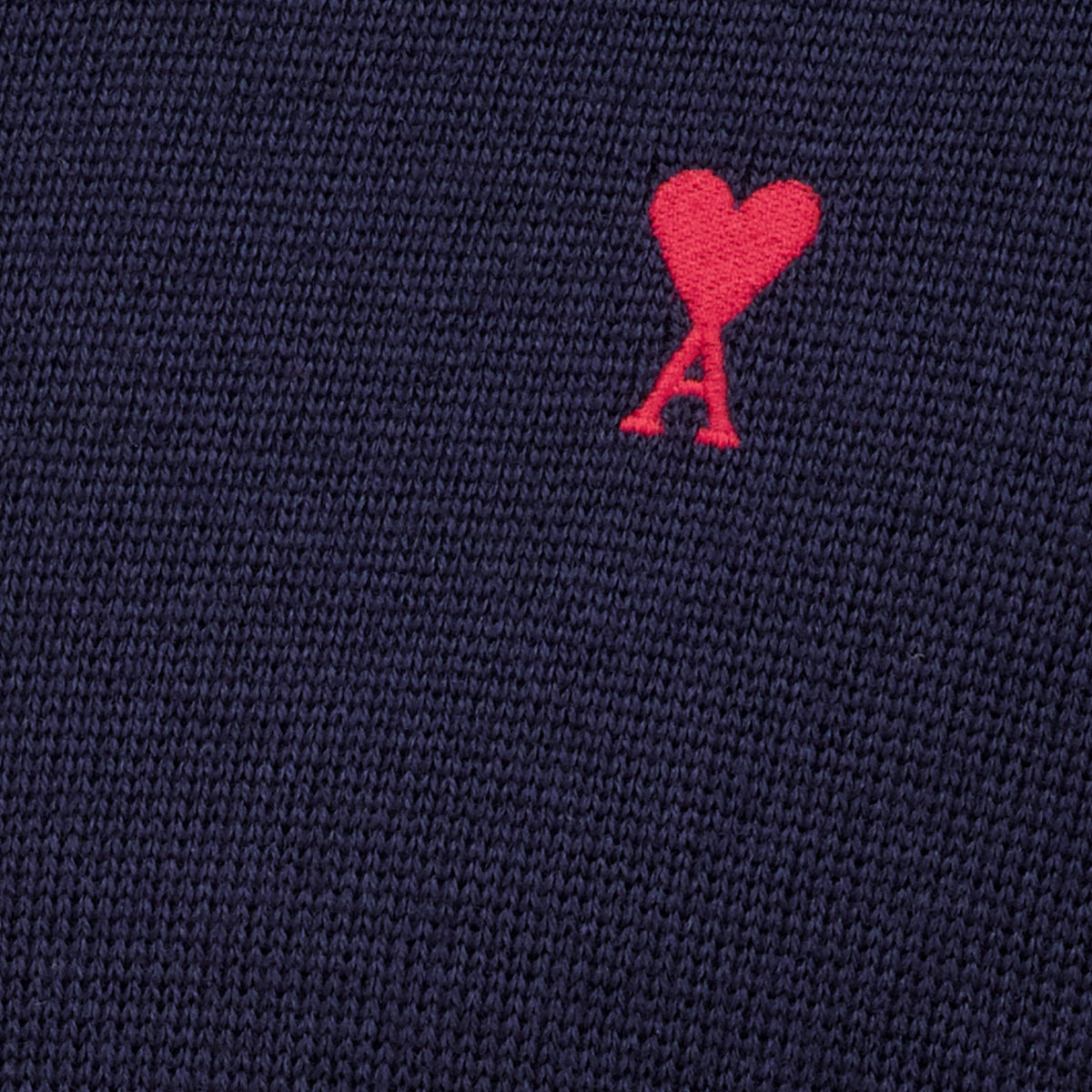Jersey de cuello alto de lana azul marino