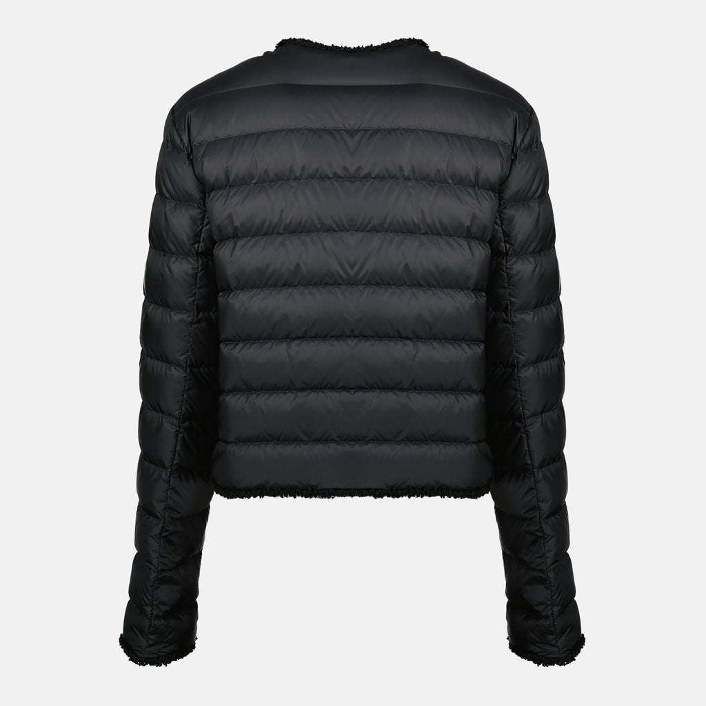 Image d'une doudoune courte à fleurs de Moncler pour femmes - Saison Printemps-Été 2026 - Vue des détails du produit 1