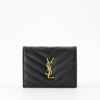 card holder, Cassandre, Saint Laurent, designer accessories, textured leather