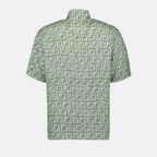 Green Linen Shirt, Luxury Men's Shirt, Spring-Summer 2024, FF Collection, Premium Quality Shirt
