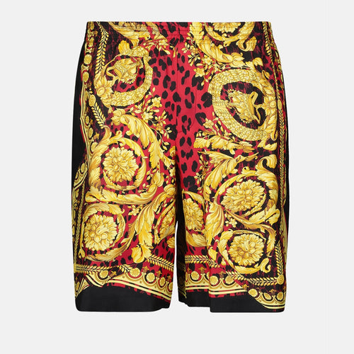 Silk Barocco Print Shorts