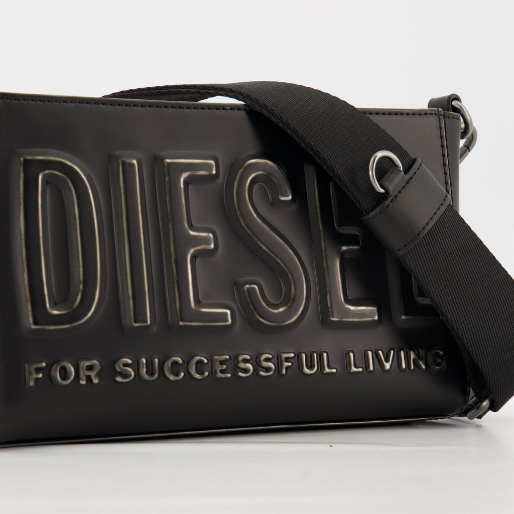 Diesel camera bag, black camera bag, unisex accessories, designer bags, brushed polyurethane bag