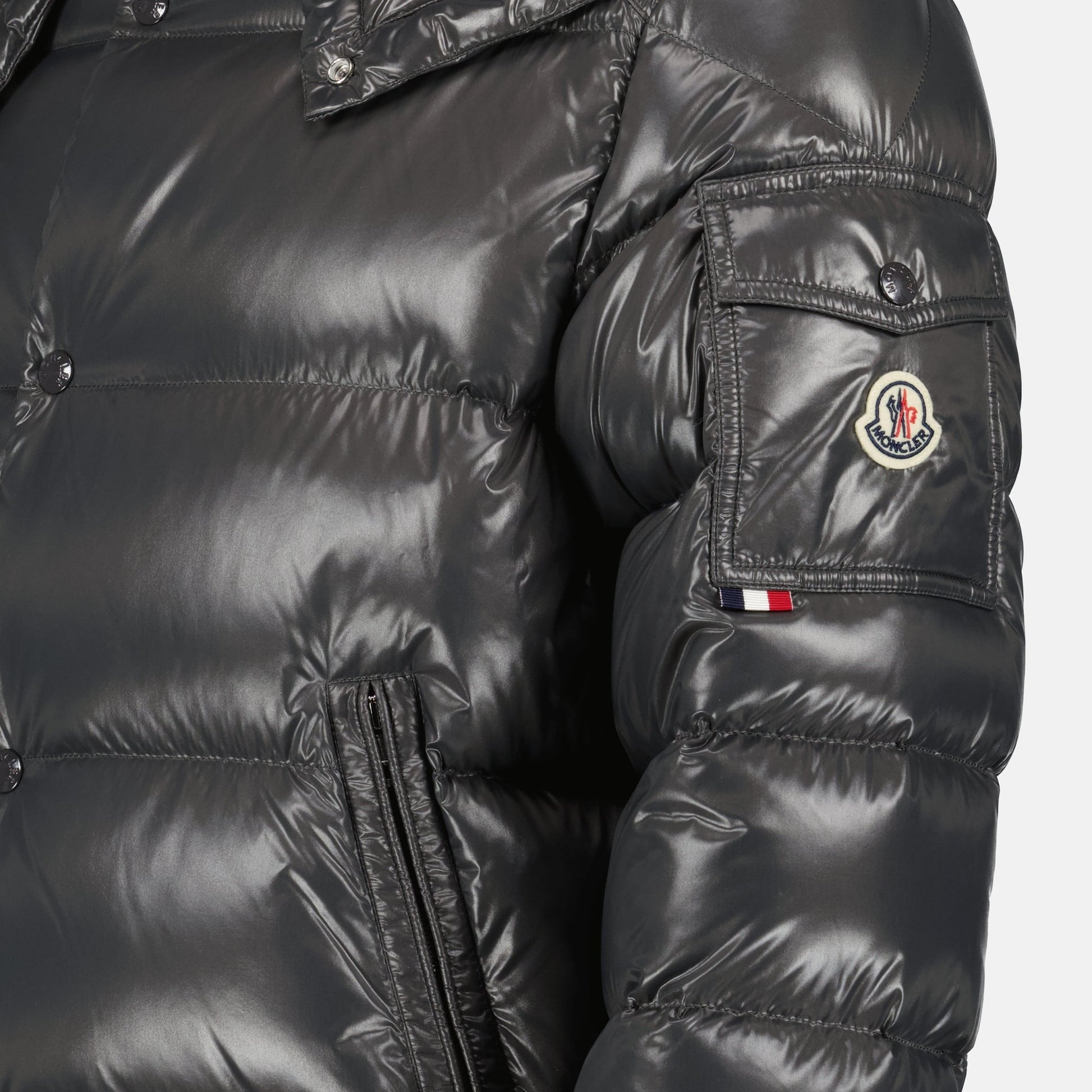 Moncler, Dark Taupe Jacket, Quilted Jacket, Luxury Outerwear, Autumn Winter 2024