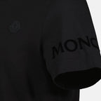 Image of Black Logo T-Shirt by Moncler for Men - Season Autumn-Winter 2025 - Product detail view 2