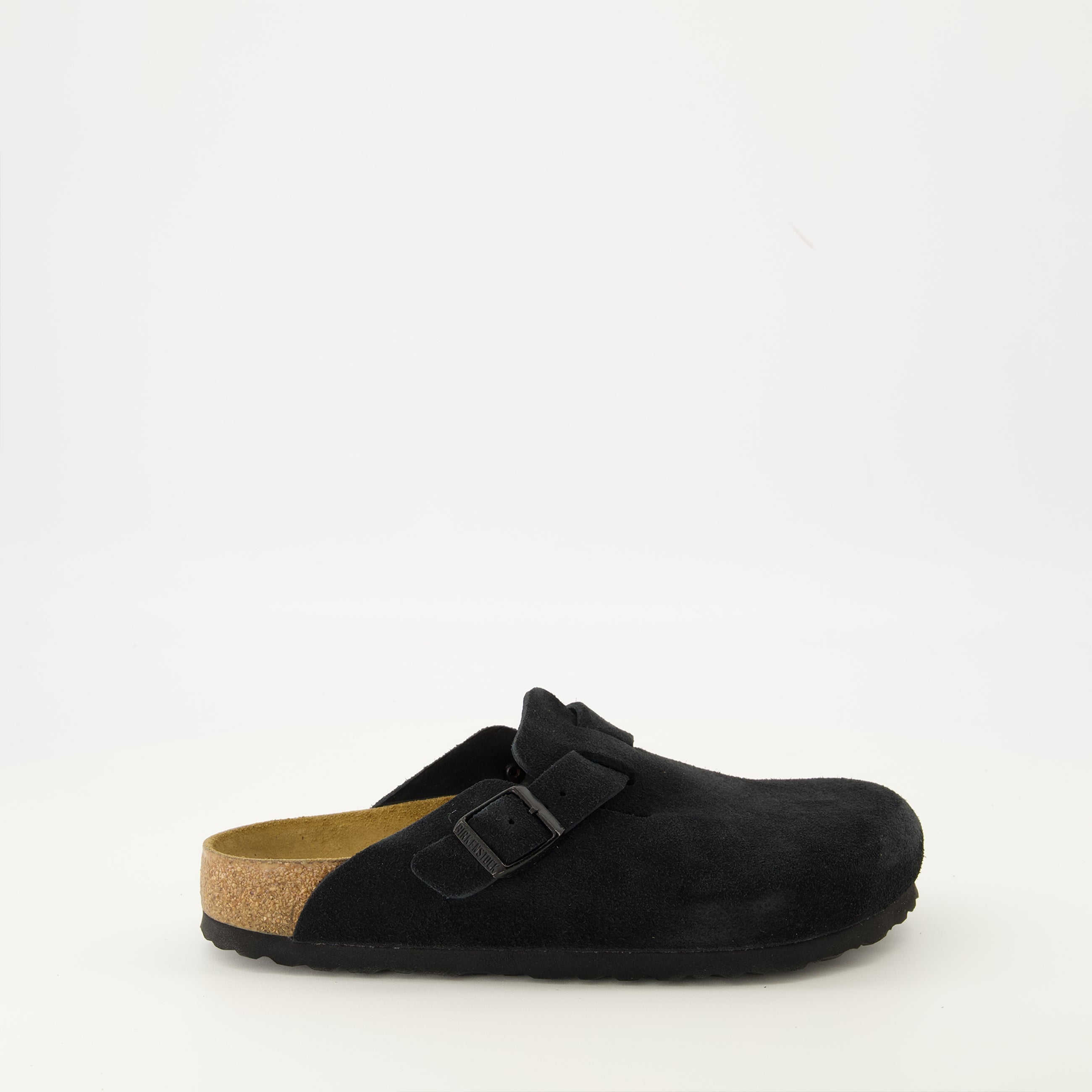 Birkenstock shoes, Boston Mules, black suede footwear, comfortable slip-ons, Autumn-Winter 2025