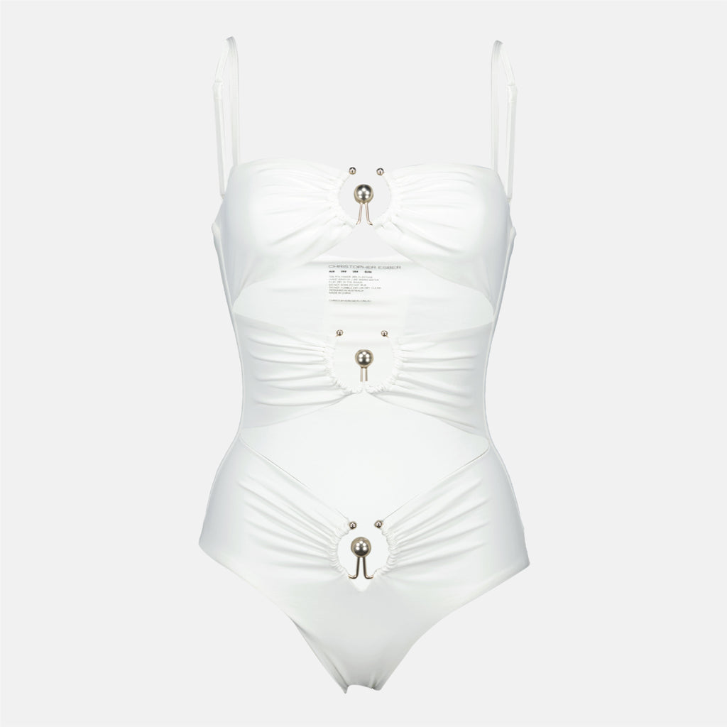 one-piece swimsuit, Christopher Esber, swimwear, adjustable straps, autumn-winter collection