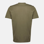 Image of Kaki Monogram T-Shirt by Moncler for Men - Season Autumn-Winter 2025 - Back View