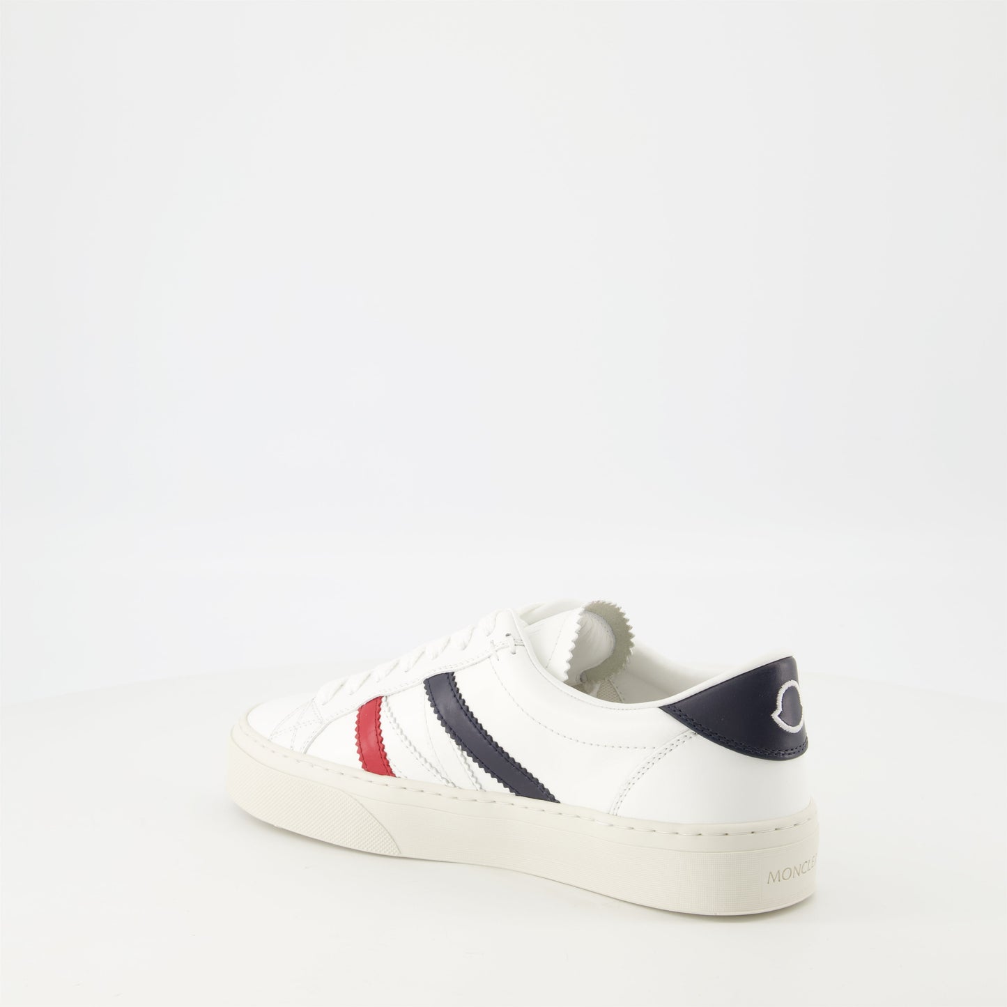 Monaco2 sneakers, Moncler footwear, white leather sneakers, lace-up sneakers, Spring-Summer collection