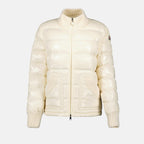 Arcelot jacket, quilted jacket, Moncler outerwear, beige jacket, fall winter fashion
