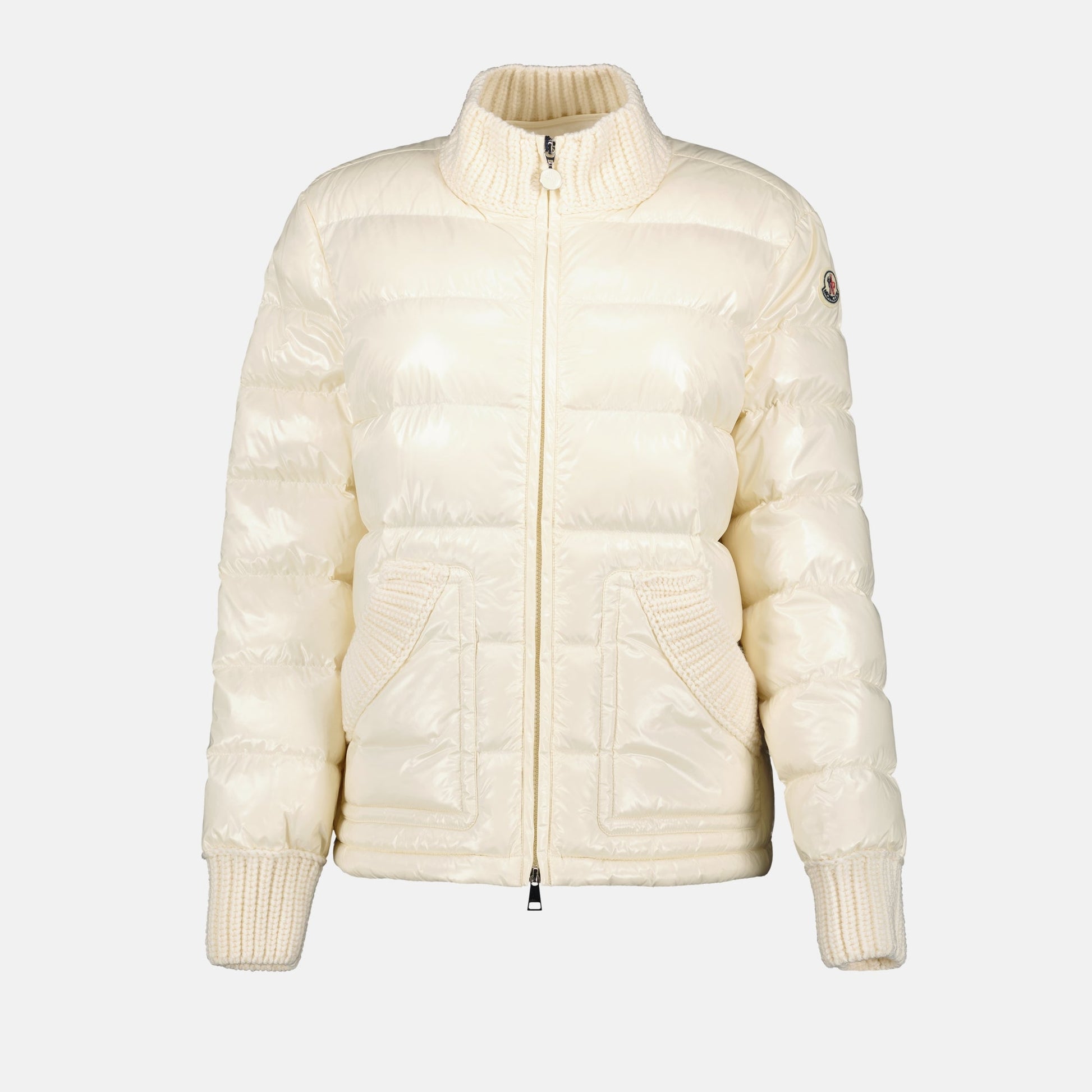 Arcelot jacket, quilted jacket, Moncler outerwear, beige jacket, fall winter fashion