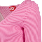 Rose cardigan, M-Latina, ribbed knit, V-neck cardigan, luxury women's wear