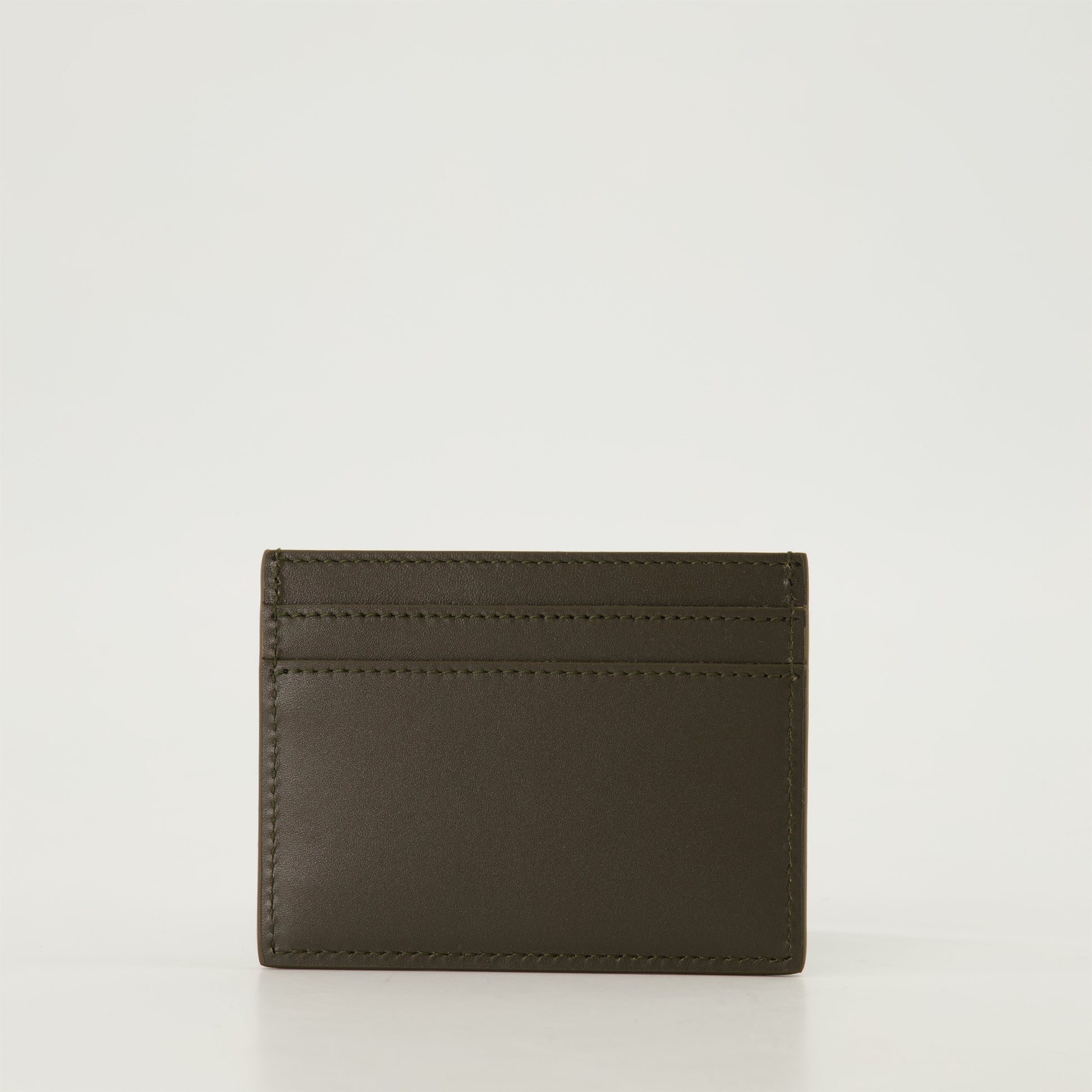 Brown leather card holder, Signature logo, Saint Laurent accessories, Men's card wallet, Designer card case