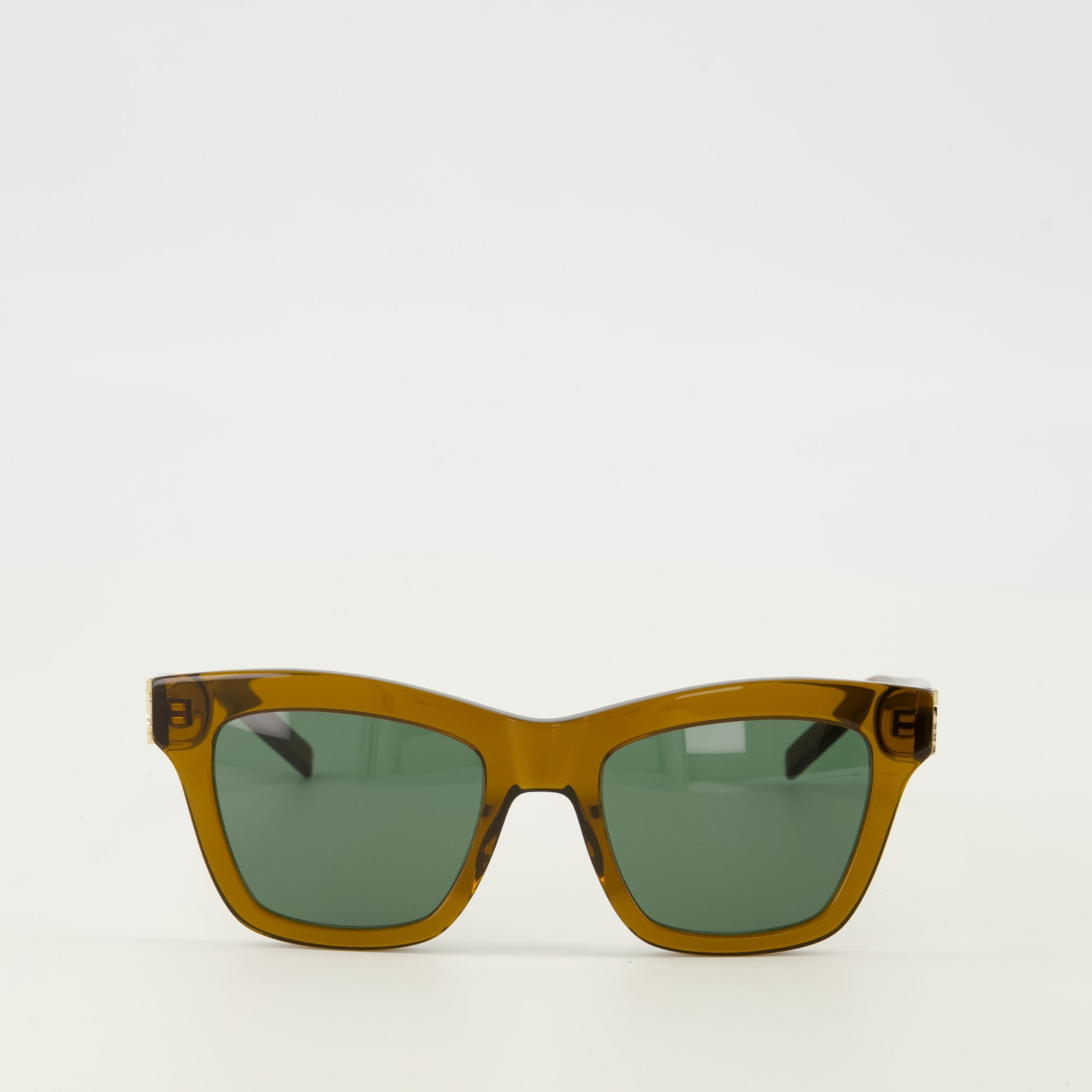 Image of M156 Brown Sunglasses by Saint Laurent for Women - Season Spring-Summer 2026 - Front View