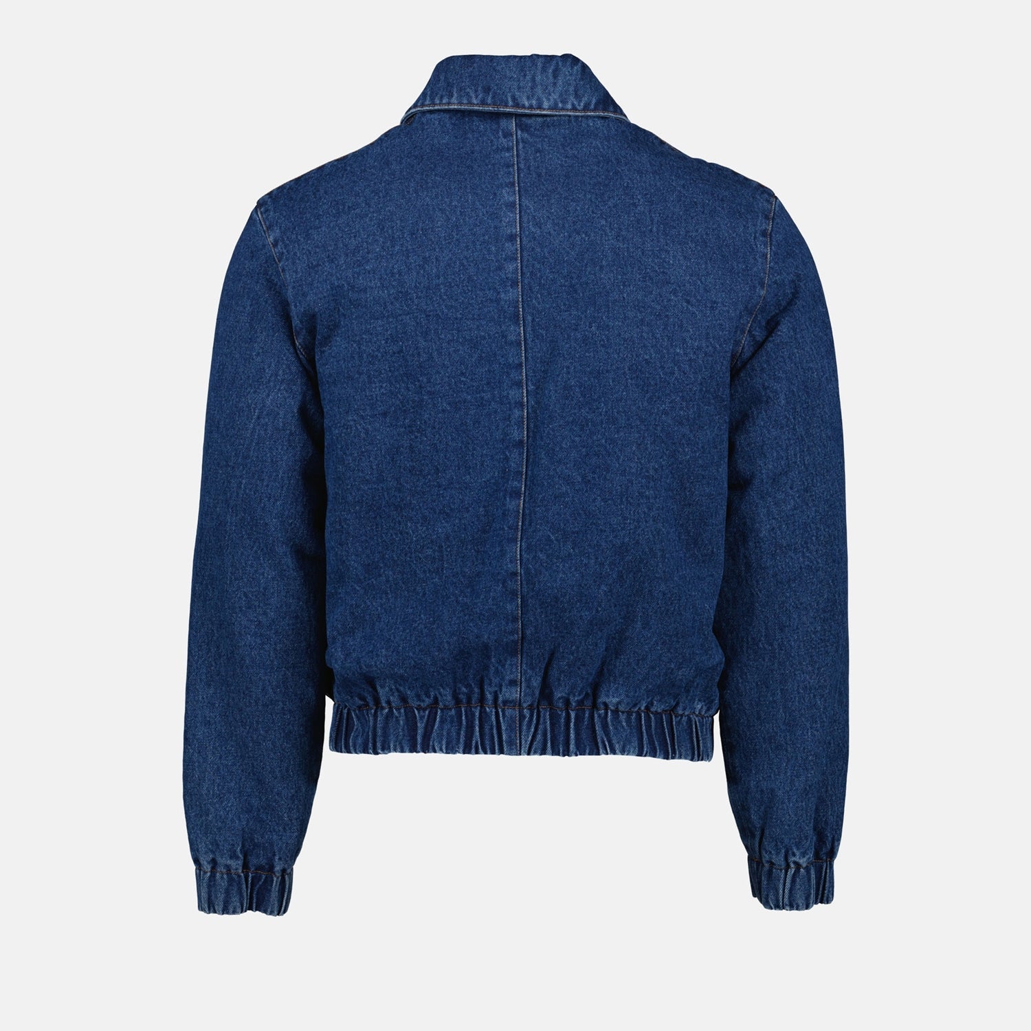 AMI Paris denim jacket, luxury men's fashion, Autumn-Winter 2024, high-end denim, classic blue jacket