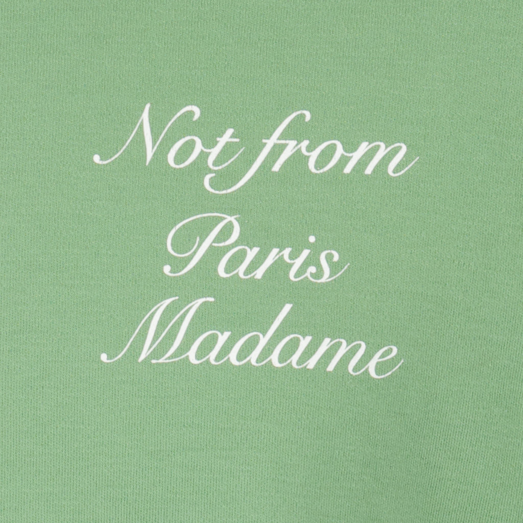 T-shirt vert 'Not From Paris Madame' - Drôle de Monsieur
