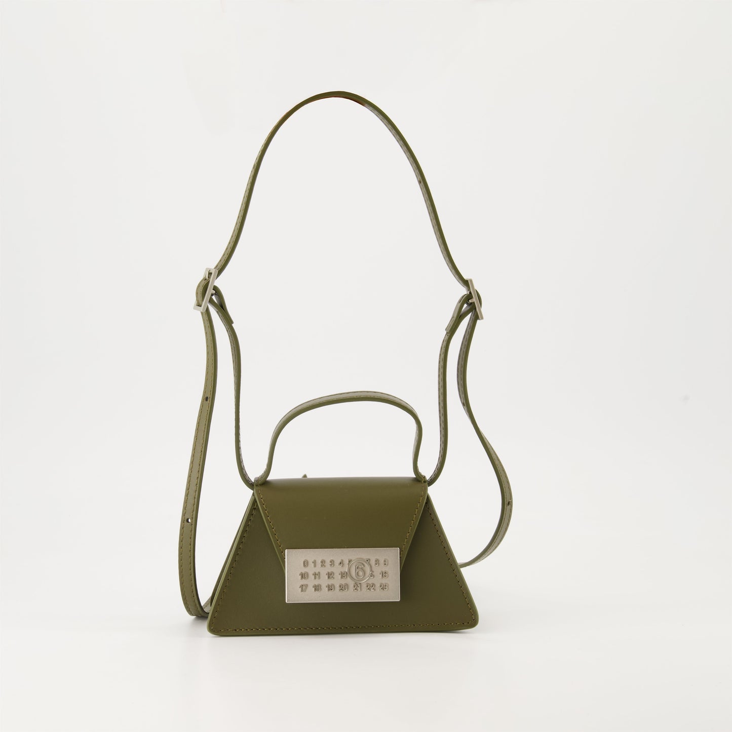 MM6, leather crossbody bag, luxury mini bag, green leather bag, high-end accessories