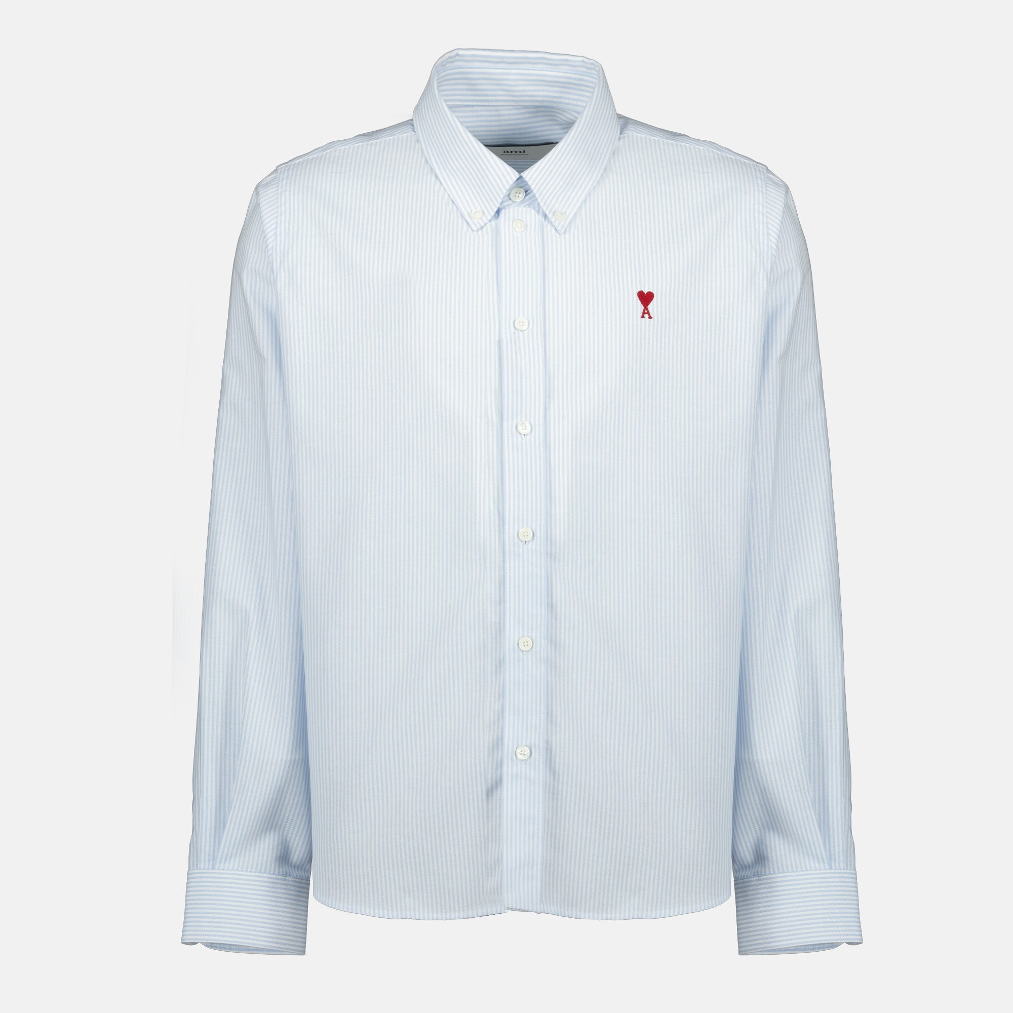 AMI PARIS shirt, Ami de Coeur, organic cotton shirt, striped shirt, oversized shirt