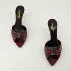 Image of Babylone Heeled Mules by Saint Laurent for Women - Season Spring-Summer 2026 - Top View Pair