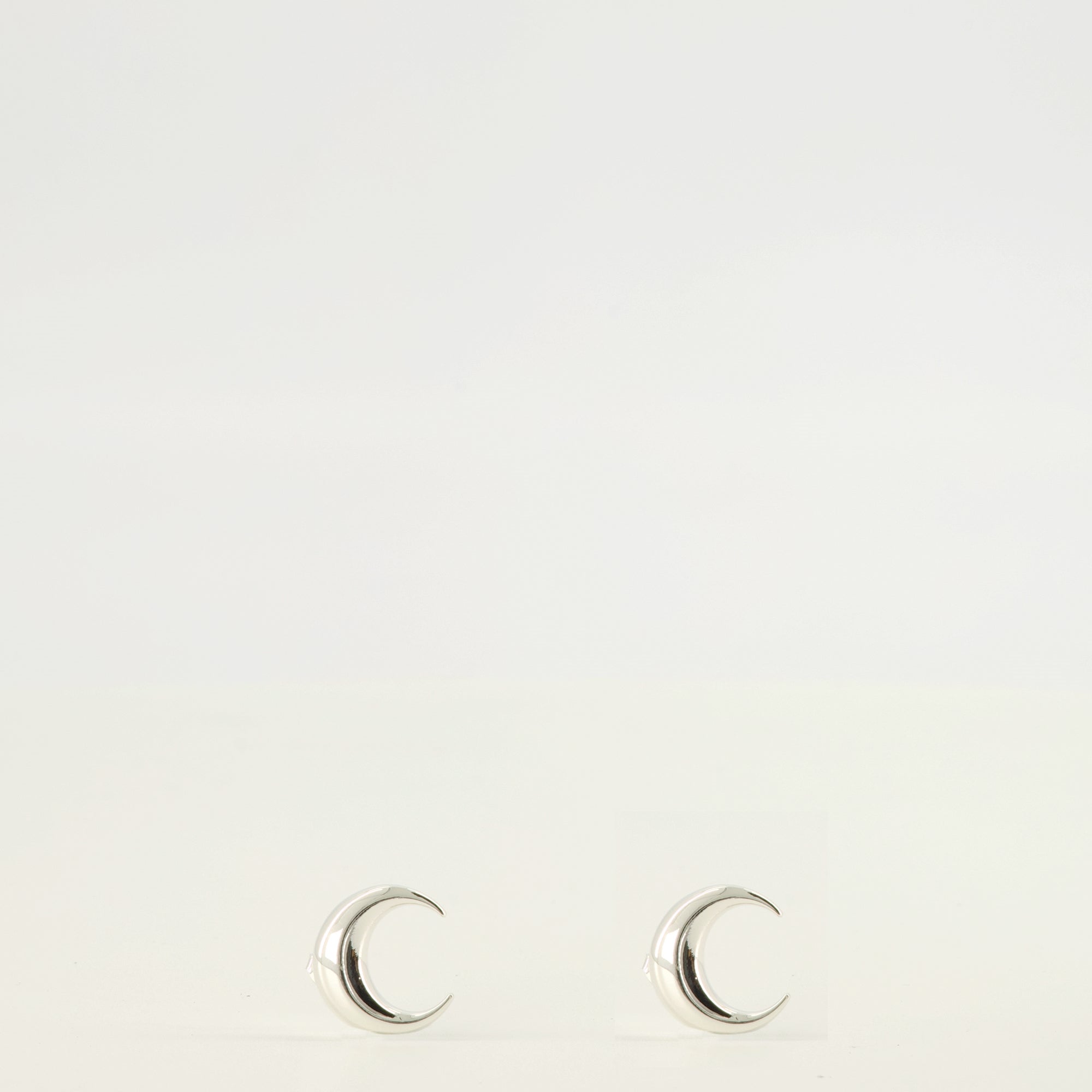 Boucles d'oreilles Lune Argent