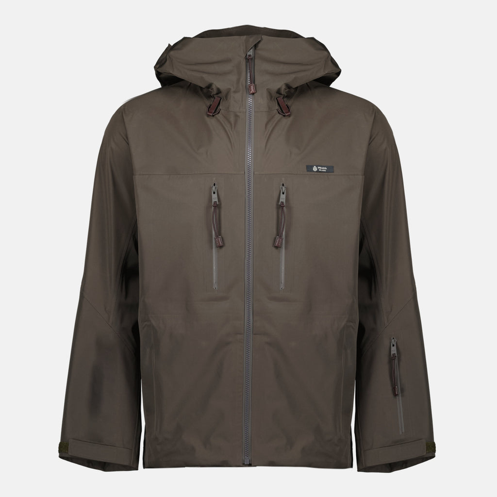 Technical Fabric Brown Jacket