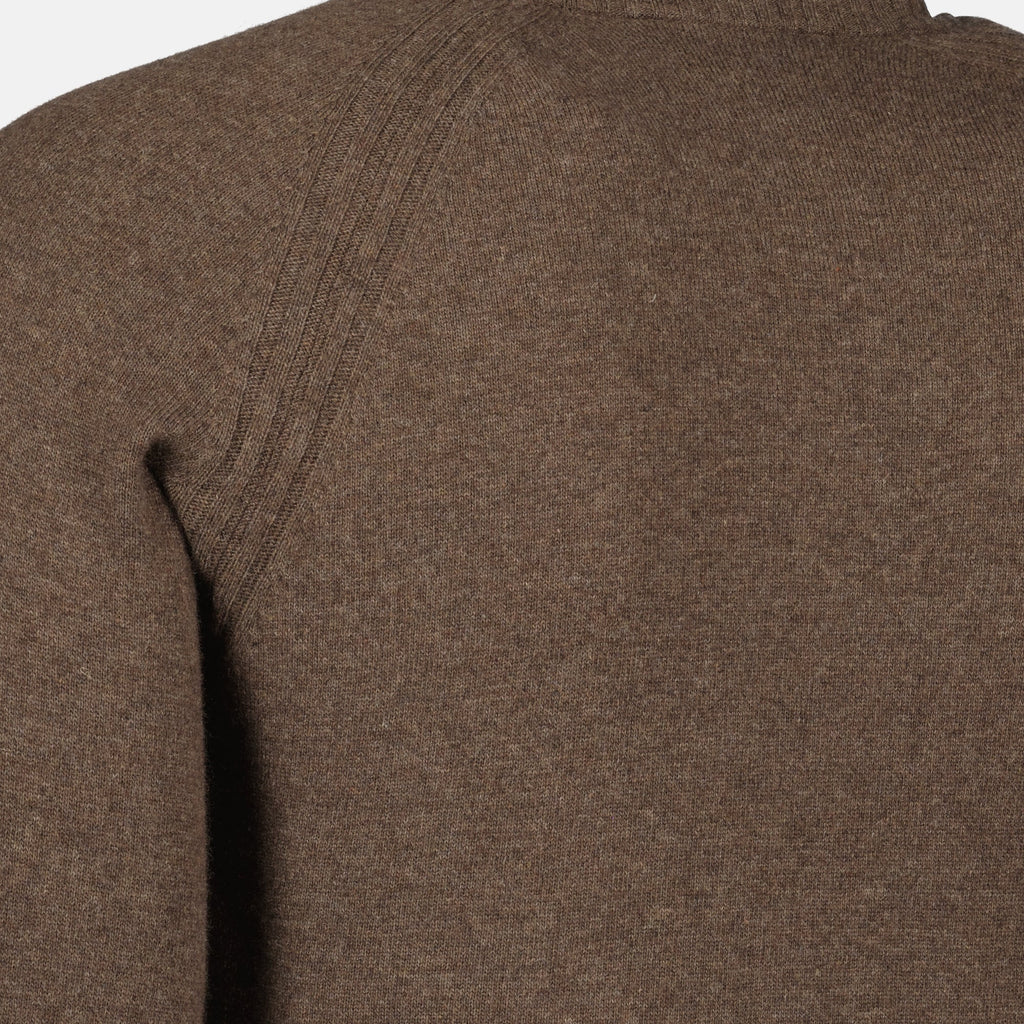 K-Way, black wool sweater, autumn-winter fashion, cashmere blend, men's knitwear