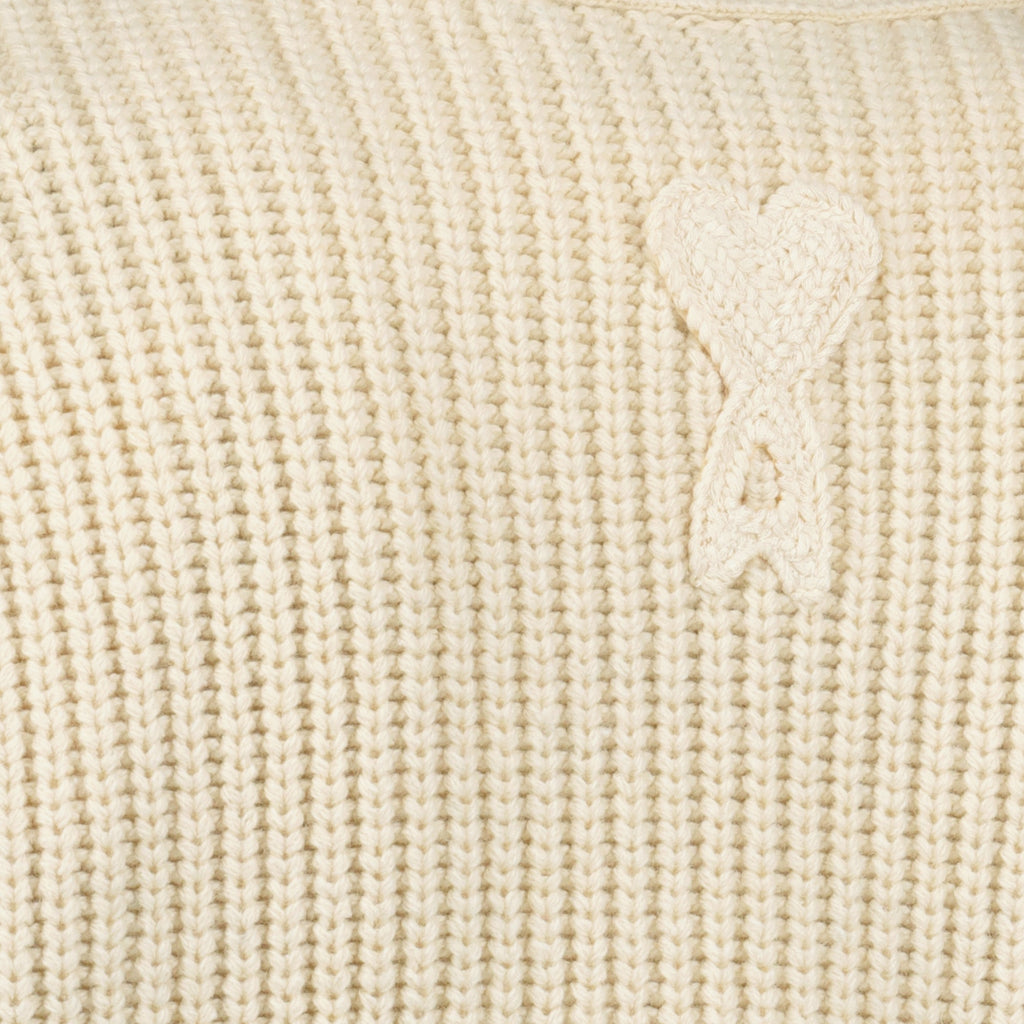 Bilde av cardigan ami paris beige fra Ami PARIS for Unisex - Sesong Vår-Sommer 2026 - Detaljvisning 2