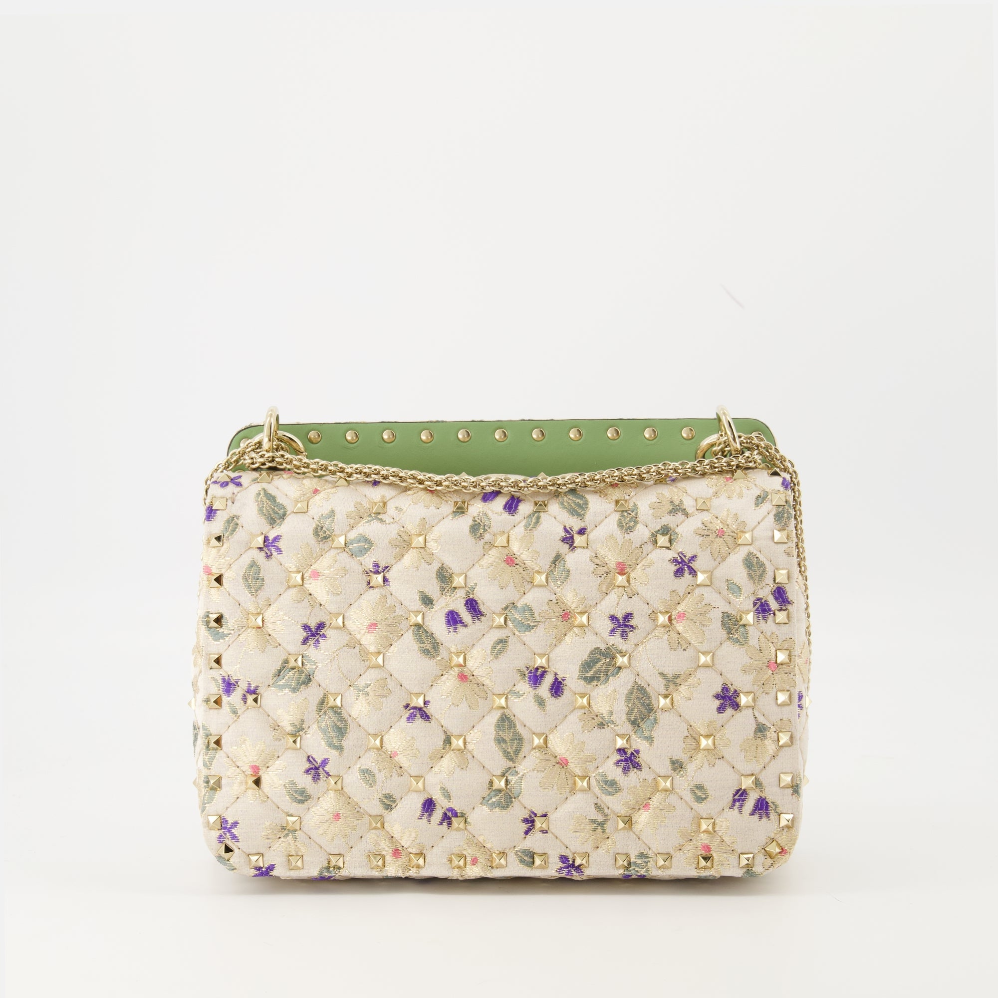 Rockstud Spike, Valentino Garavani, jacquard bag, luxury accessories, Pétales d'Amour