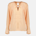 Satin Long Sleeve Blouse