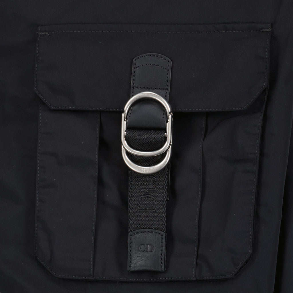 Black Zip Shirt with Dior Loop