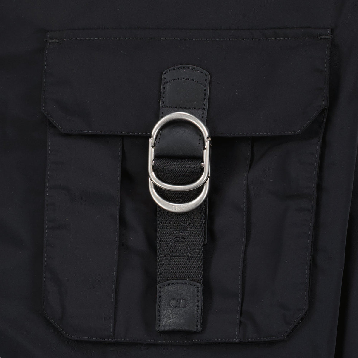 Black Zip Shirt with Dior Loop